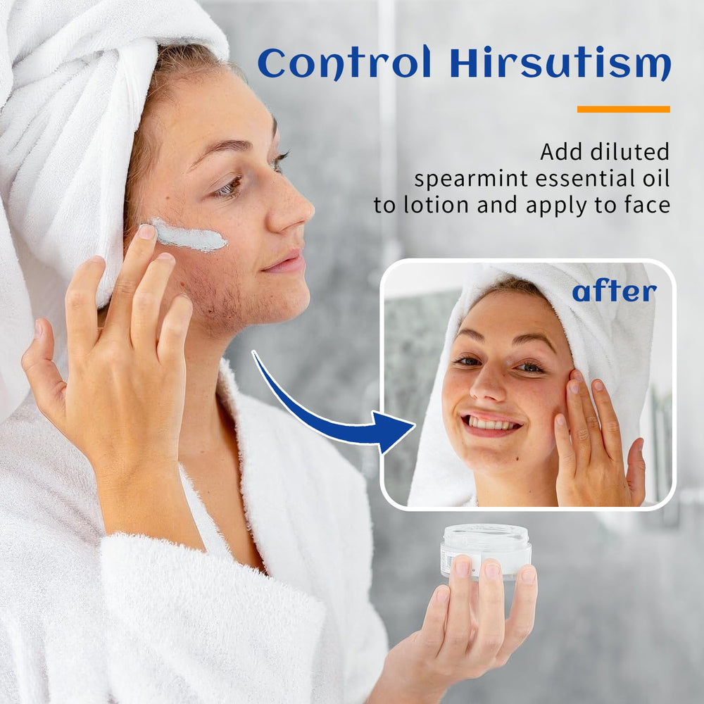 Dilution of spearmint essential oil in carrier oil for skin care