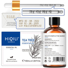 Carrier oil and tea tree oil for massage