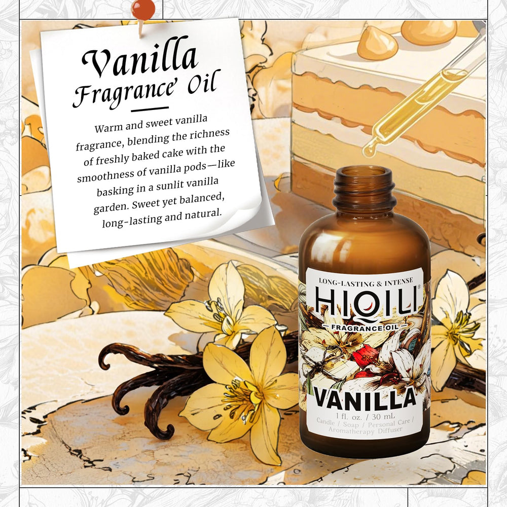 Vanilla fragrance oil for body spray and perfume making