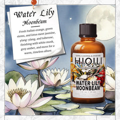 Water Lily Moonbeam fragrance oil in use for candles