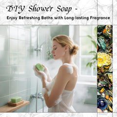 Fragrance oil added to DIY soap base