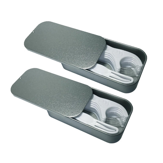 HIROJOY Dental Flosser Portable Case with 20 fold-out floss picks