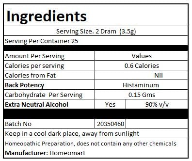 On-the-go use of Histaminum Hydrochloricum pellets