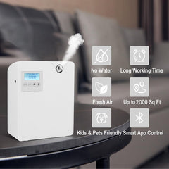Hitish Smart Scent Air Machine app control demonstrates remote scent scheduling
