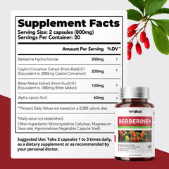 60-capsule bottle with dosage information 2 capsules daily