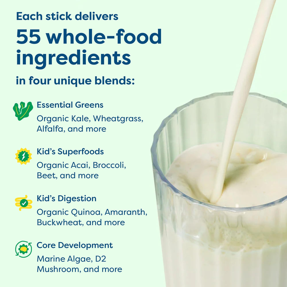 Serving suggestion showing vanilla flavored sticks