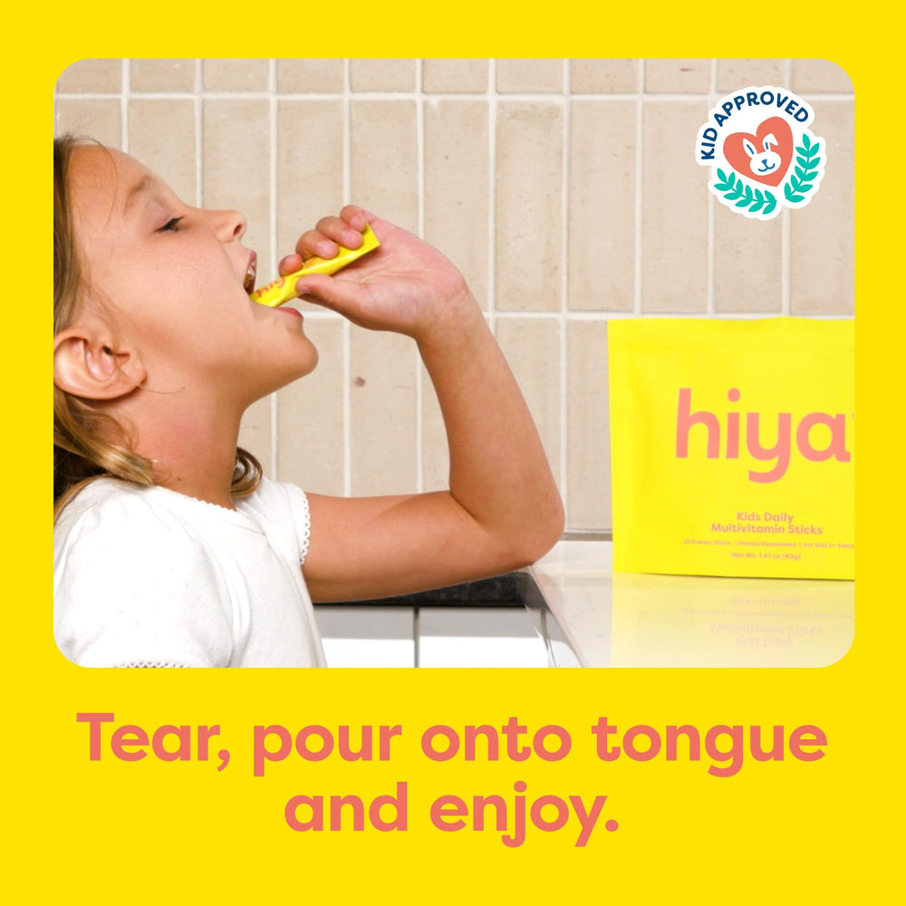 Close-up of Hiya Kids Multivitamin sticks