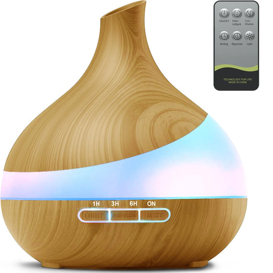 Front view of HJTHJT 500ml essential oil diffuser