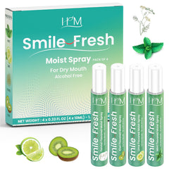 HM Dry Mouth Flavoured Spray 4 Pack front view