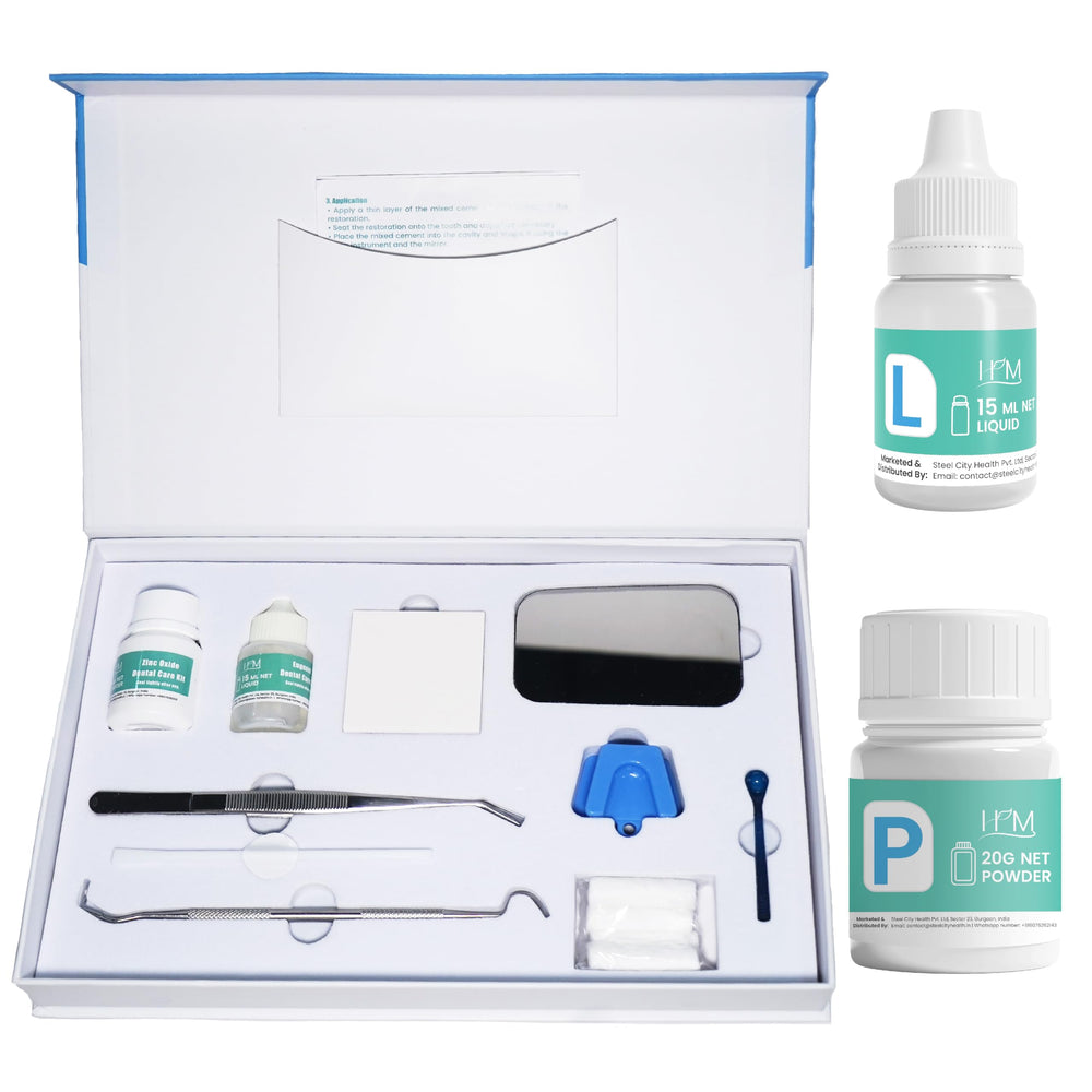 HM Zinc Oxide Eugenol Dental Cement Kit box and packaging