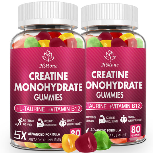 HMone Creatine Monohydrate Gummies bottle with 160 gummies