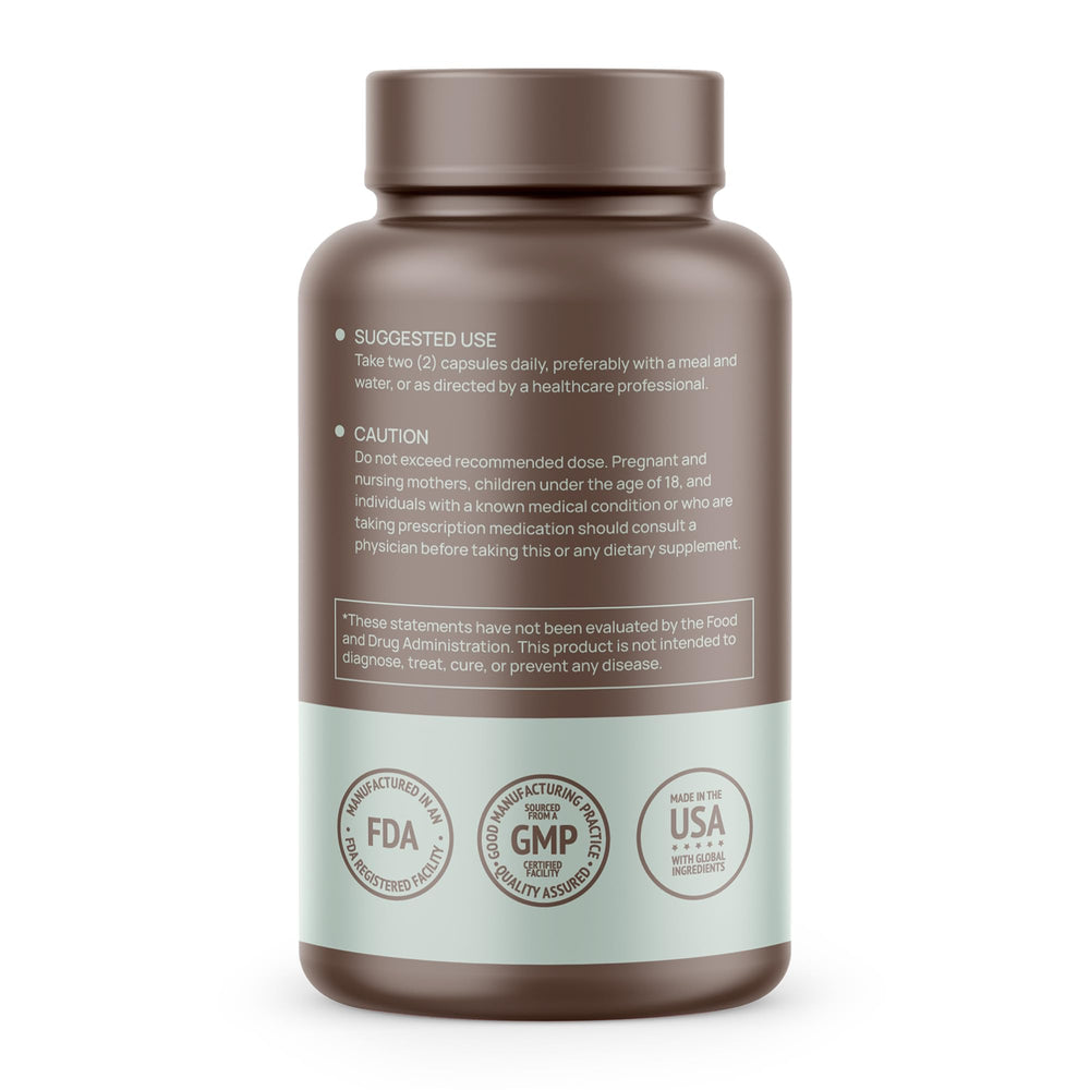 Close-up of HMS Nutrition bottle label