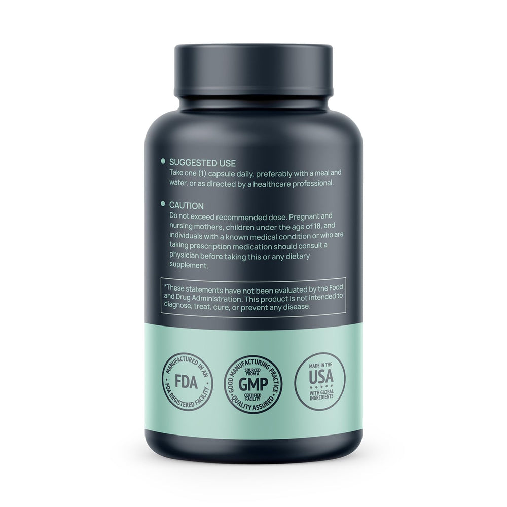 Close-up of Trans-Pterostilbene 200mg capsules