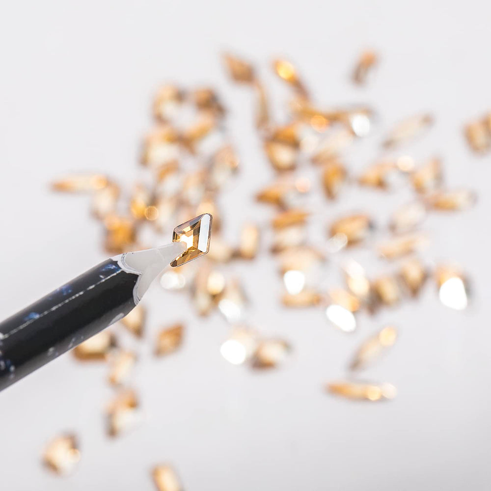HNUIX champagne rhinestones for nails, easy to mix and match daily looks.