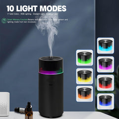 Diffuser with misting modes indicator and LED lights