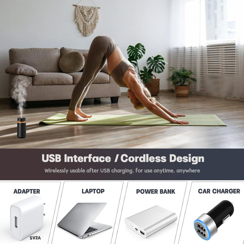 Portable humidifier suitable for car, desk, home, and travel
