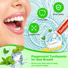 Travel toothpaste bulk pack in retail display