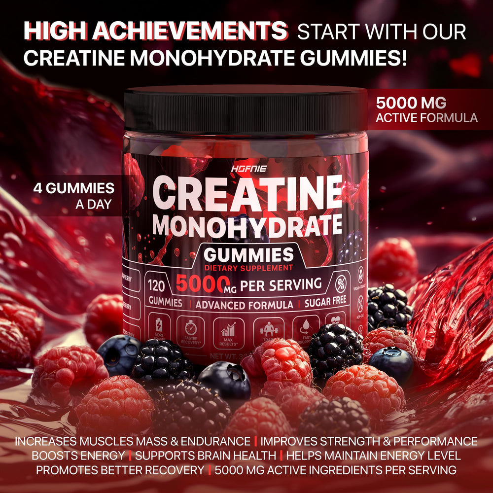 Nutrition panel for Hofnie Creatine Gummies