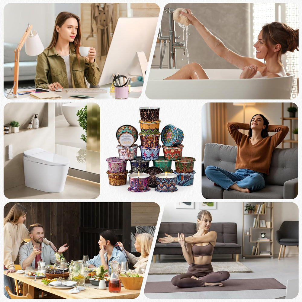 Use cases for HOFOGOTOWIN candles: travel, work, spa, yoga