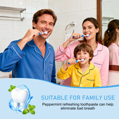 Mini toothpaste in hotel room for guests