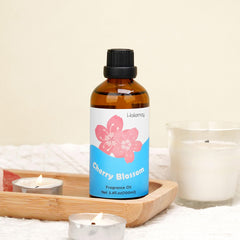 Holamay Cherry Blossom fragrance oil amber bottle—UV-protected packaging preserves scent for gifting.