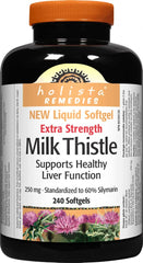 Holista Milk Thistle bottle with 240 softgels