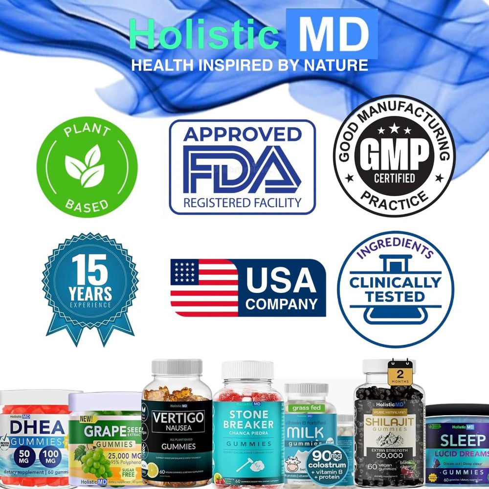 Supplement facts panel shown on bottle