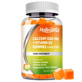 HOLLEGEND Calcium 1200 mg Gummies with Vitamin D3 bottle on counter