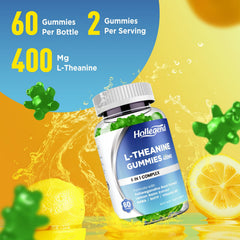 60-count bottle of HOLLEGEND L-Theanine Gummies