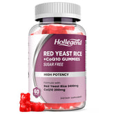 Bottle of Hollgend Red Yeast Rice with CoQ10 Gummies