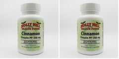 Holly Hill Health Foods Cinnamon Cinnulin PF 250 mg 60 vegetarian capsules, pack of 2 — front view