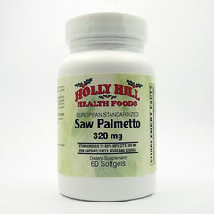 Holly Hill Health Foods European Standardized Saw Palmetto 320 mg softgel bottle