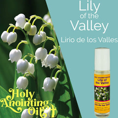 Close-up of Lily of the Valley flower used in Holy Land anointing oil