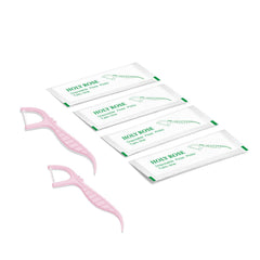 Disposable floss picks for daily dental hygiene