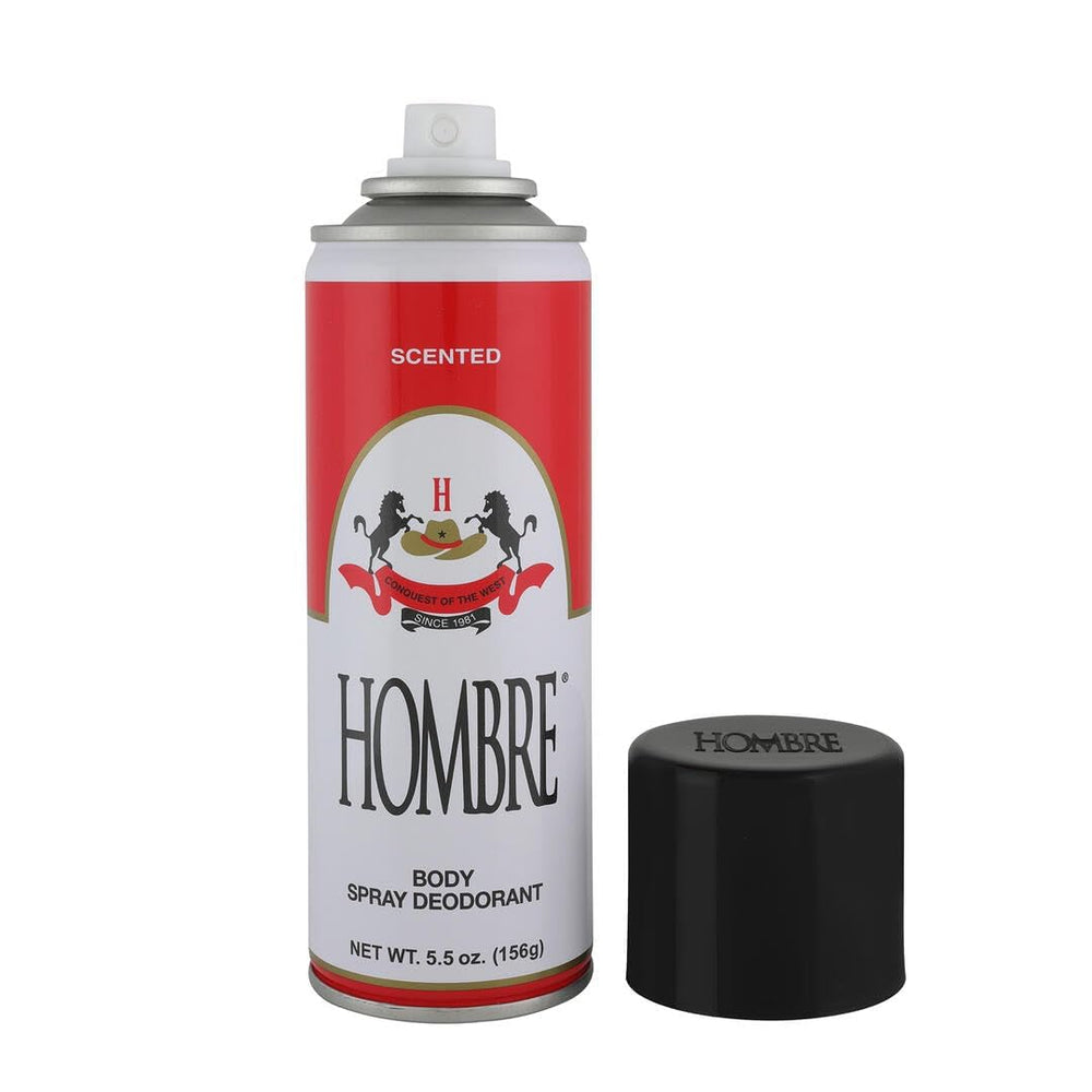 HOMBRE Red Deodorant Classic spray dispense for quick, even application