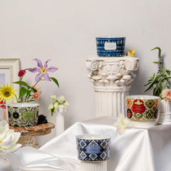 Gift-ready HomeLights soy candle in a stylish package