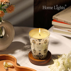Candle burning to show 40+ hour burn time