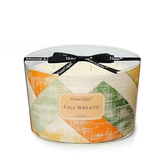 HomeLights 18oz soy wax candle with a 4-wick design in Fall Wreath scent