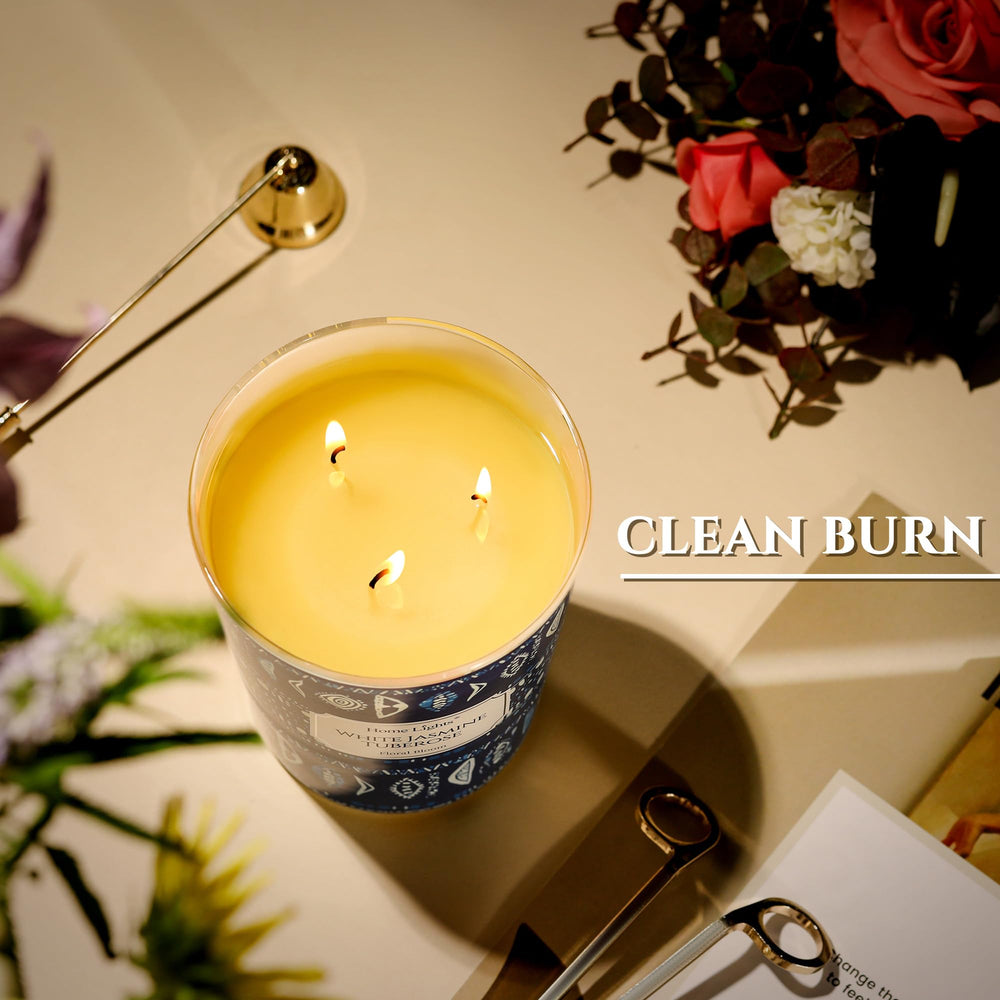 Gift-ready packaging for HomeLights 34oz candle