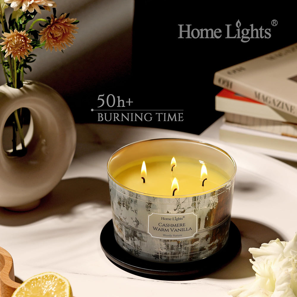 Gift-ready packaging for HomeLights scented candle