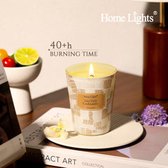 Close-up of HomeLights Salted Caramel fragrance