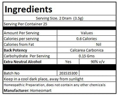Pack of 3 vials with over 220 Calcarea Carbonica pellets per vial