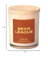 Overall product shot of Homesick Beer League candle gift for all occasions