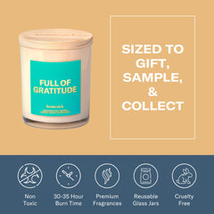Cruelty-free and non-toxic Homesick candle packaging and ingredients
