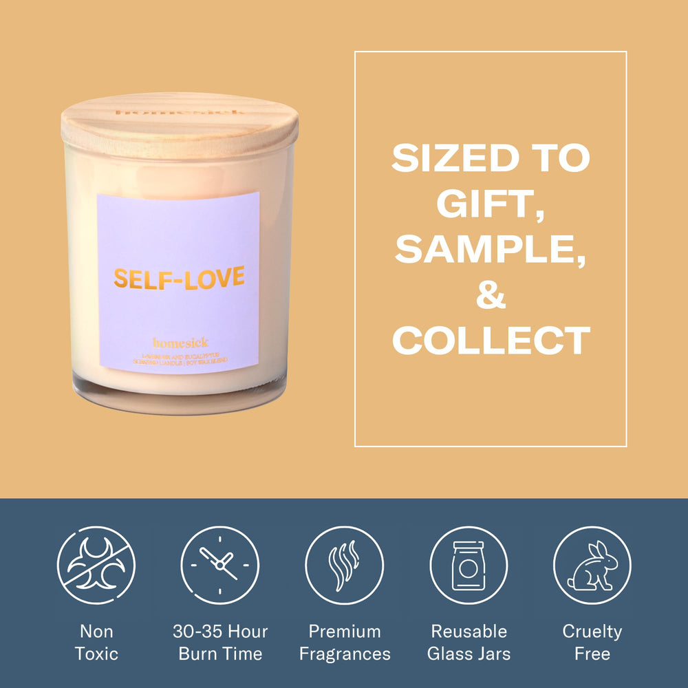 Room ambience with Homesick Self Love candle burning