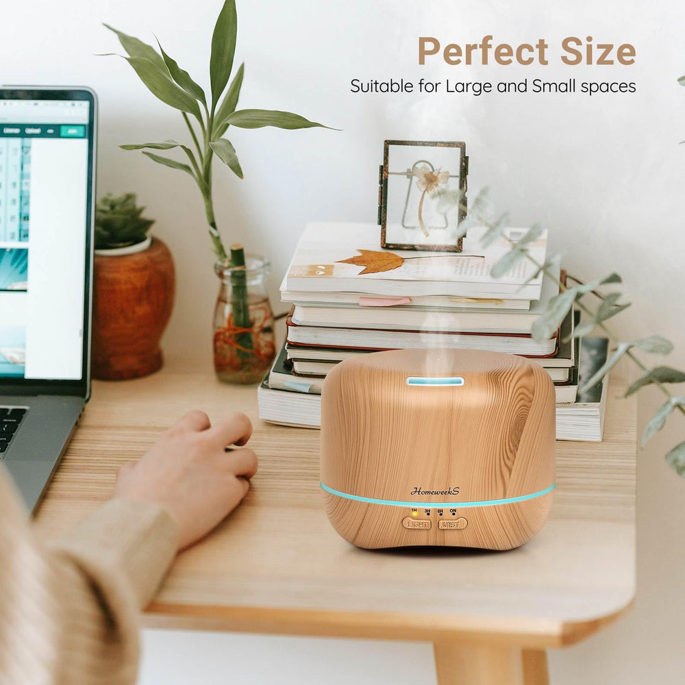Diffuser displaying color ambient lights