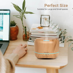 Diffuser displaying color ambient lights