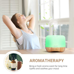 Living room setup featuring quiet ultrasonic diffuser