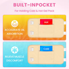 HOMHOW Castor Oil Pack Wrap Chest - Pack 1