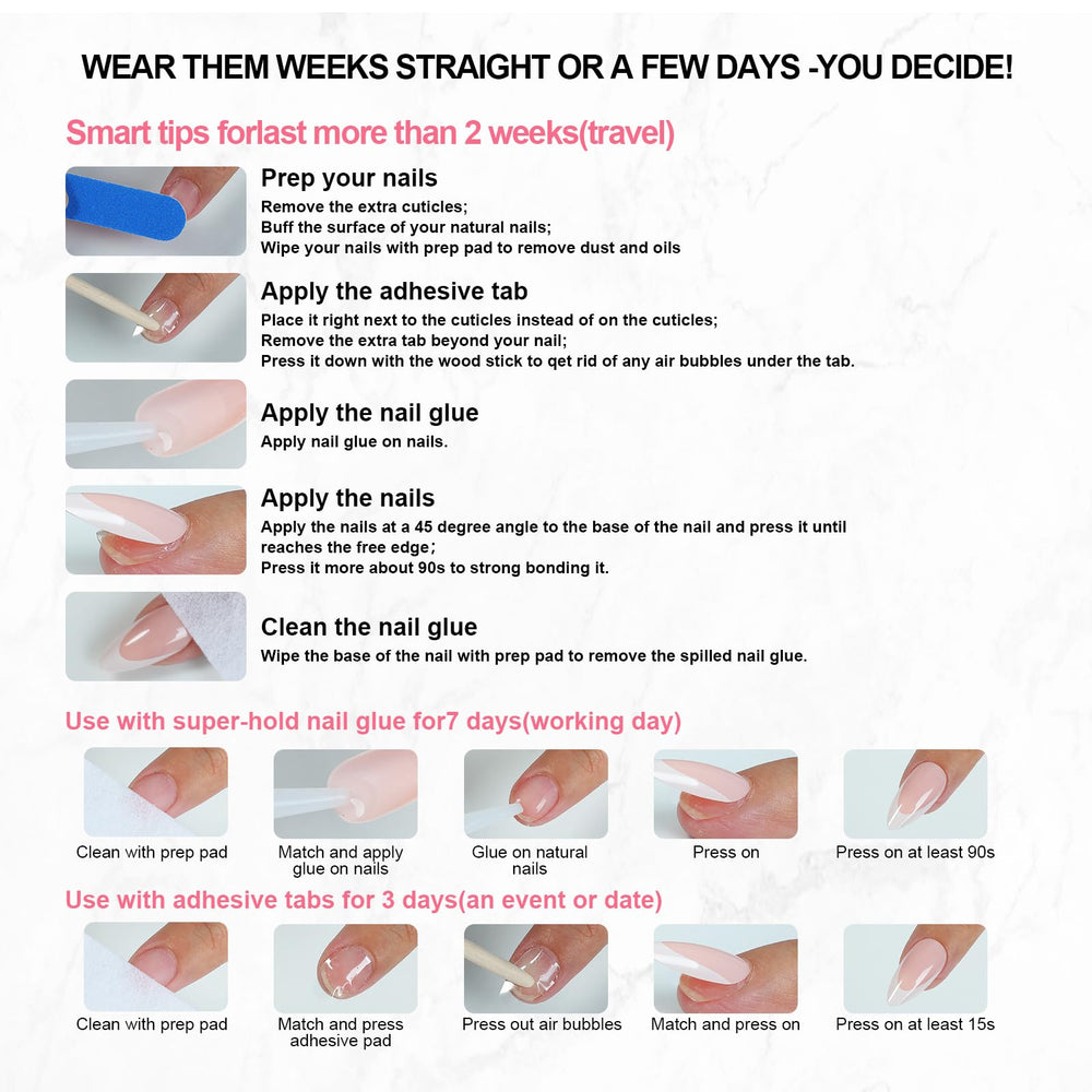 Homsera manicure stick helps tidy edges for a polished look.